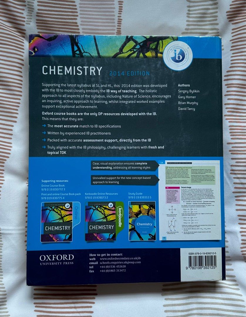 Oxford ib chemistry textbook hobbies toys books magazines