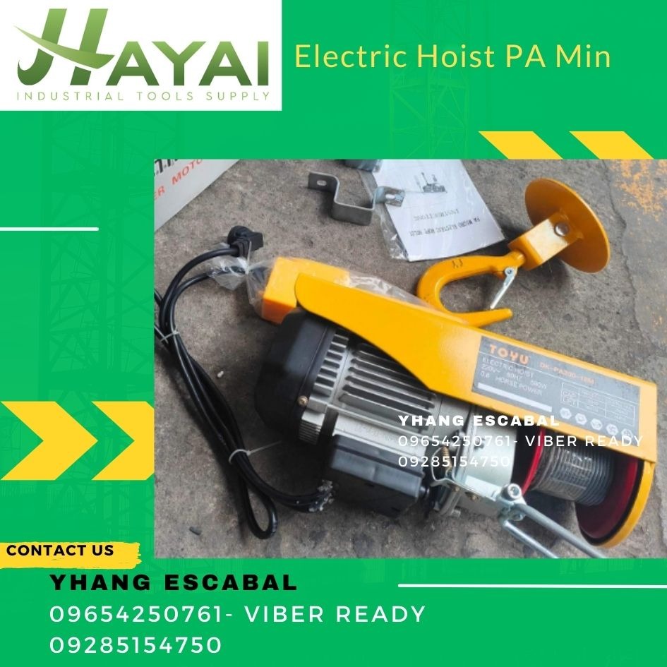 PA Mini Electric Hoist, Commercial & Industrial, Construction