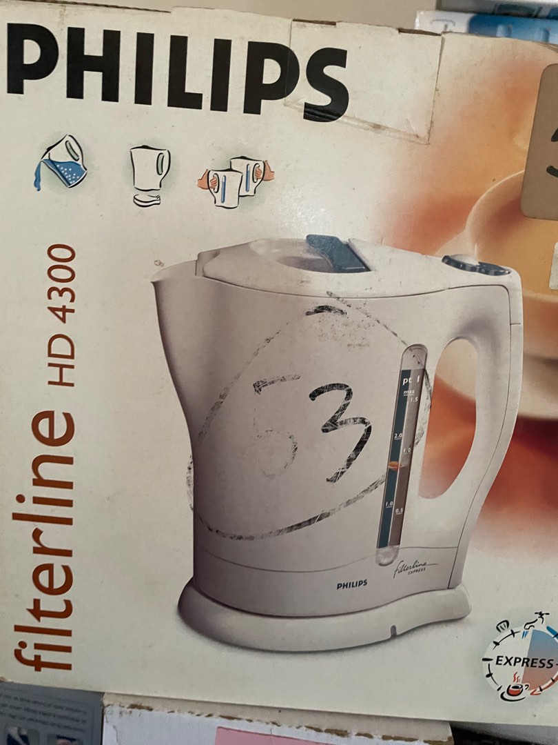 Philips Electric Kettle Filterline HD 4300, TV & Home Appliances