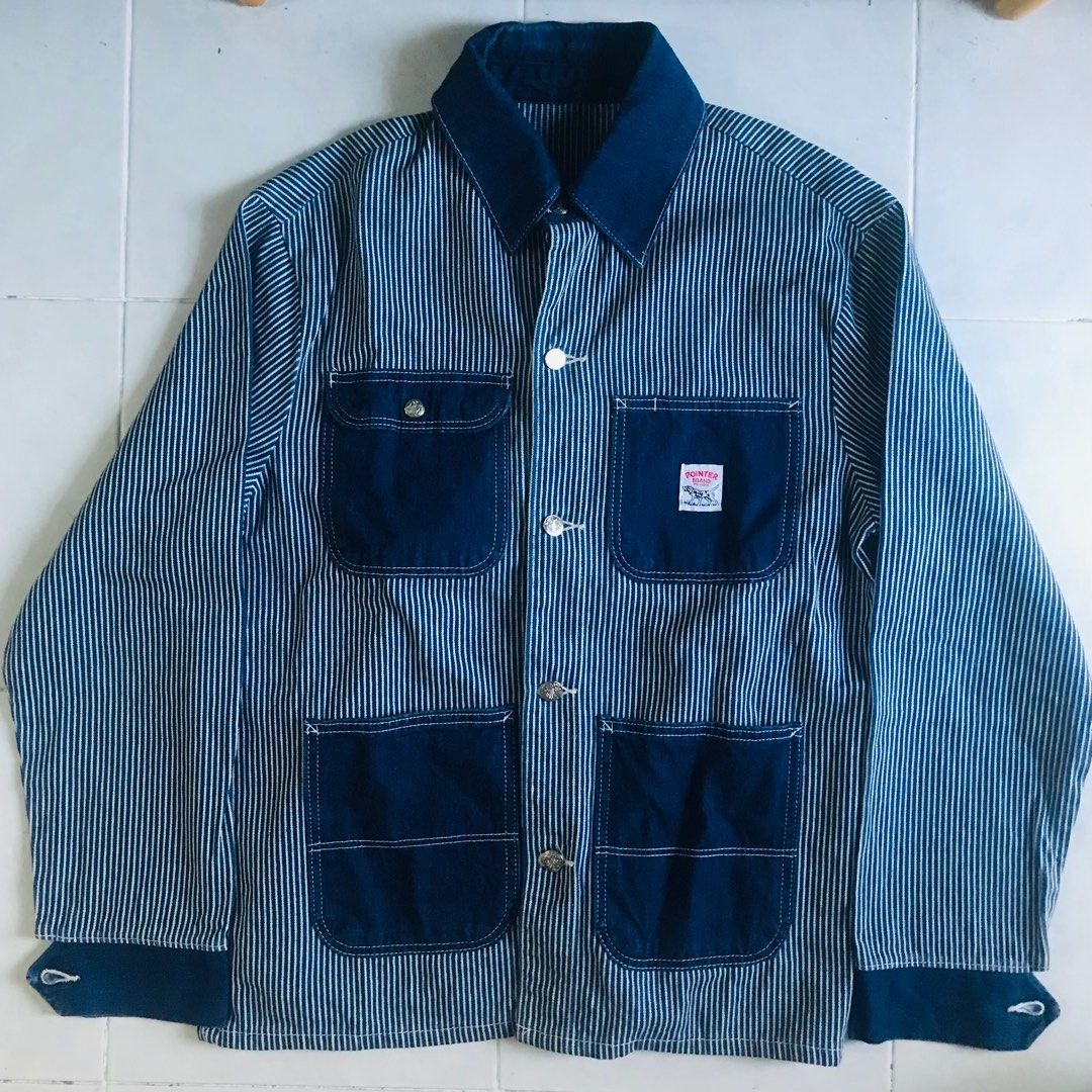 Pointer brand hickory stripe new arrivals chore coat