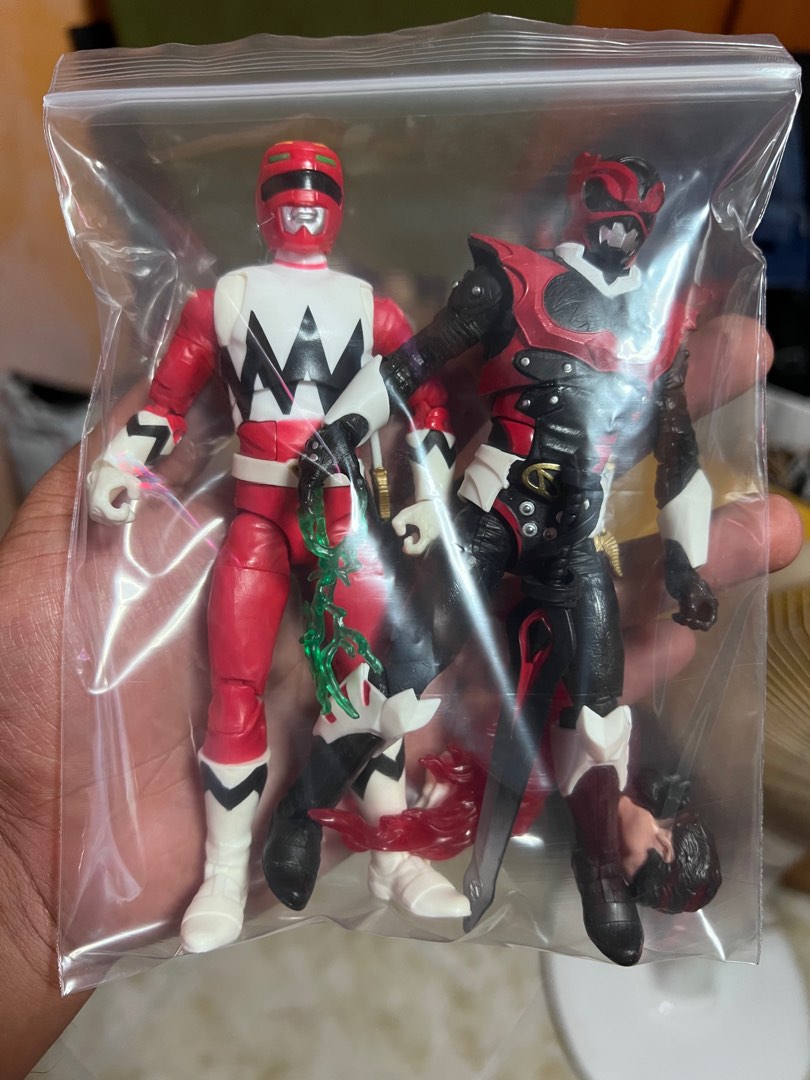 Red Psycho Ranger Power Rangers Lost Galaxy Red Rangers & Red Psycho Rangers Lightning ...