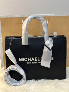 Michael Kors MK Mirella Canvas Tote Bag Medium Black – Luxe Dreams PH