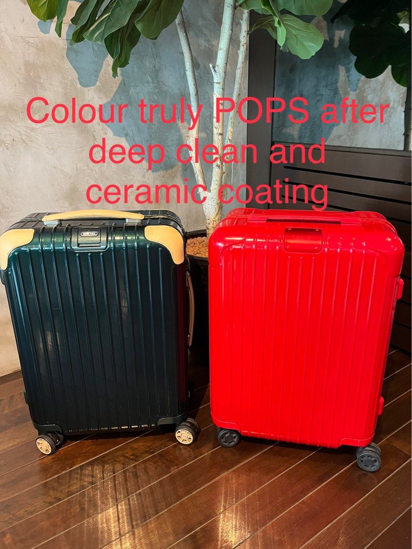 RIMOWA REPAIR RESTORE & CLEAN. NANO CERAMIC COATING. WHEEL REPLACEMENT