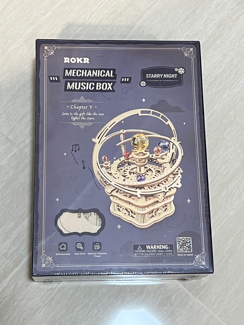 ROKR Mechanical music box Starry Night, Hobbies & Toys, Toys