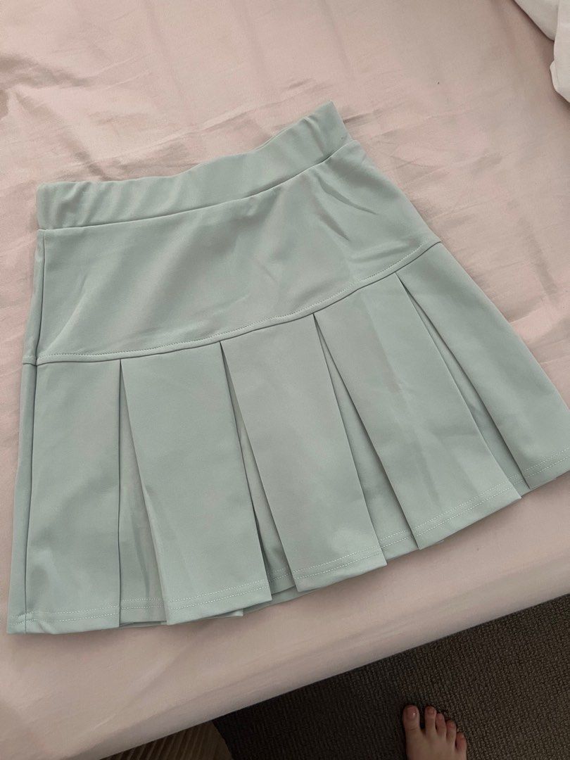 Sage Green Tennis Skirt, Women's Fashion, Clothes on Carousell
