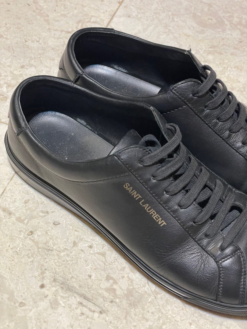 Saint laurent black sneakers store