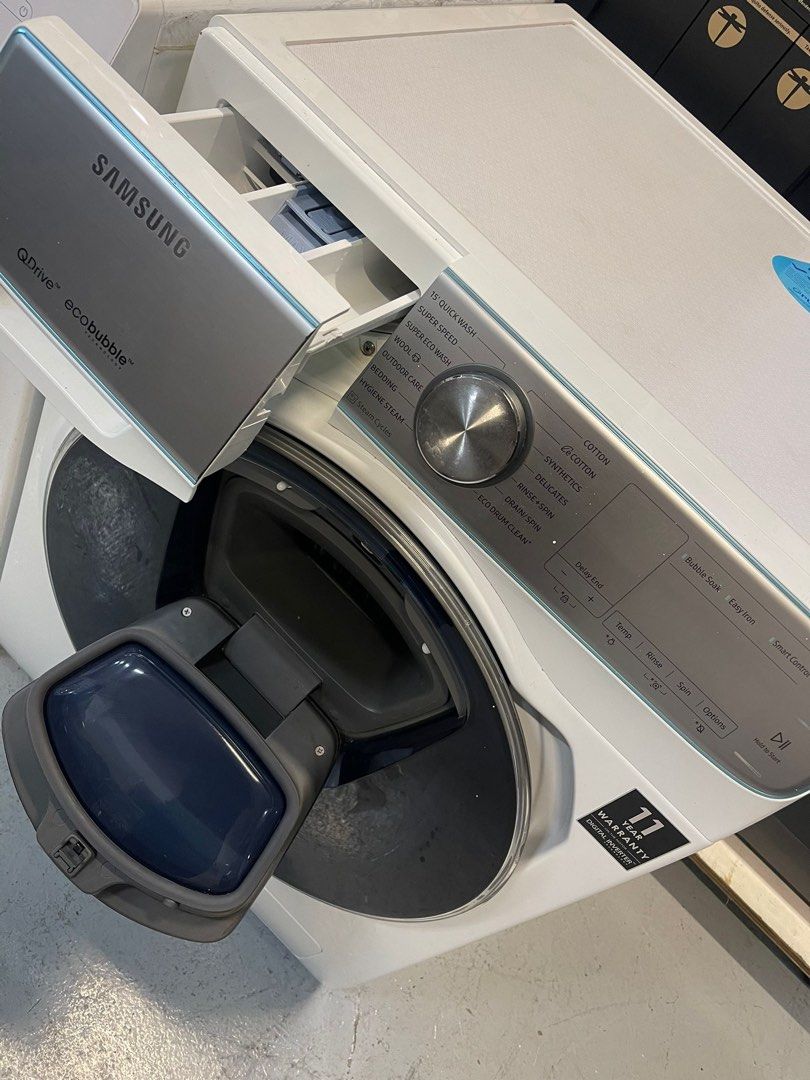 Samsung 9Kg/6Kg Washer & Dryer Addwash Front Load Washing Machine ( WD90N74FNOR ), TV & Home