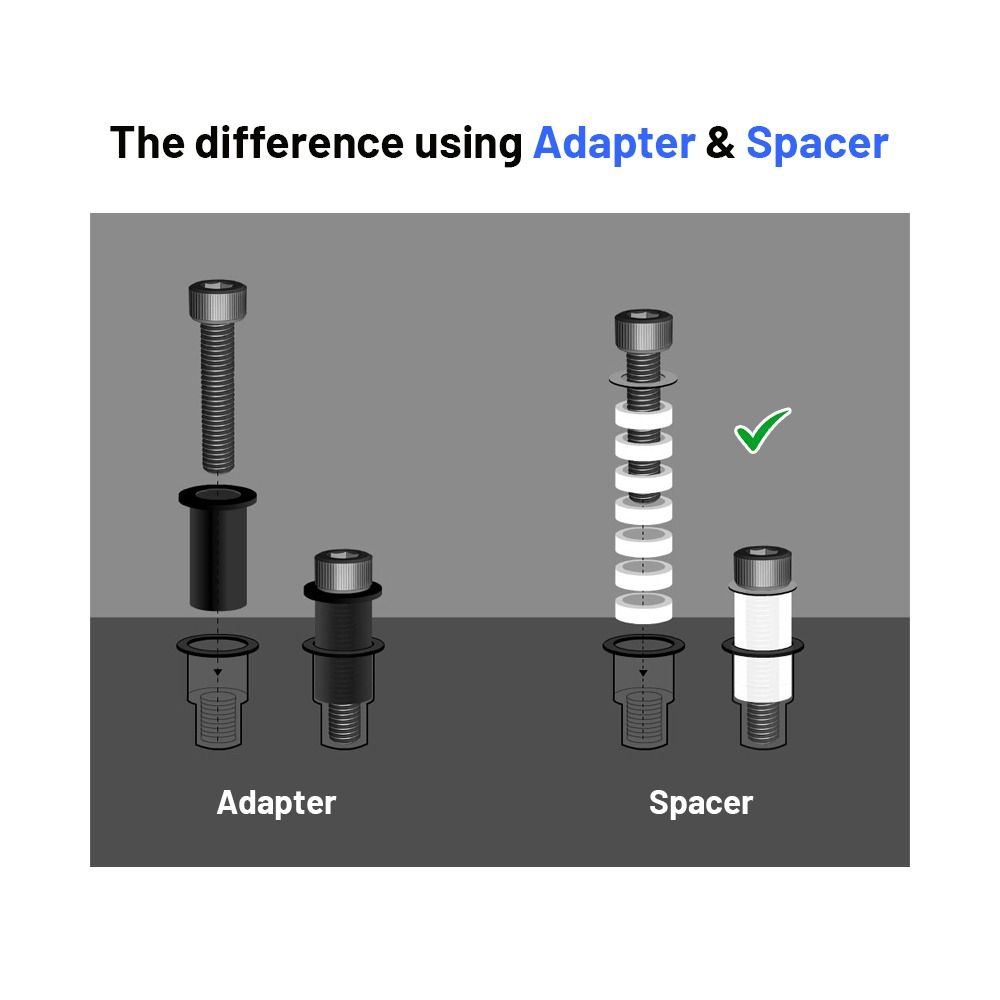 Samsung Curved TV Bracket Wall Mount Using Spacer Alternative Adapter