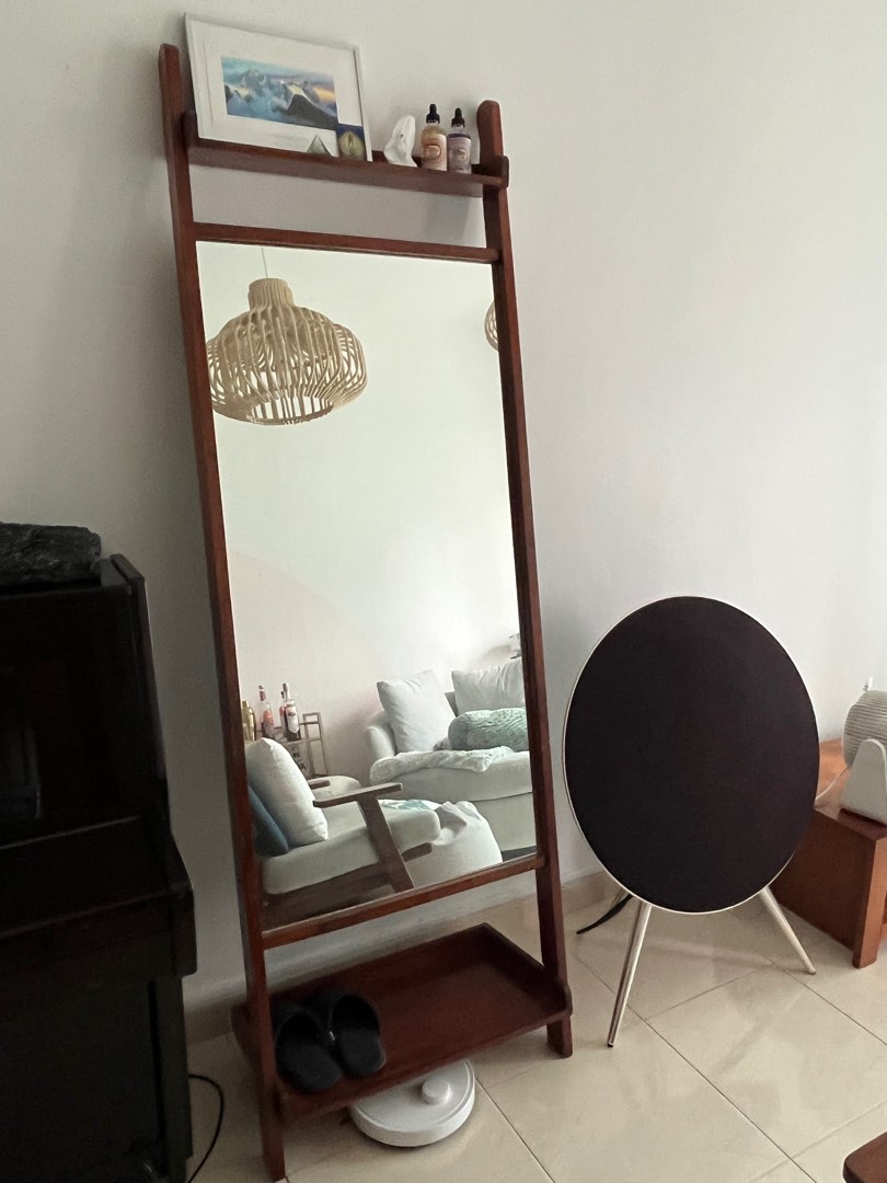 Scanteak Standing easel mirror and display, Furniture & Home Living