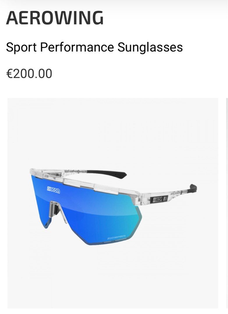 Scicon Aerowing cycling glasses, Men's Fashion, Watches & Accessories,  Sunglasses & Eyewear on Carousell