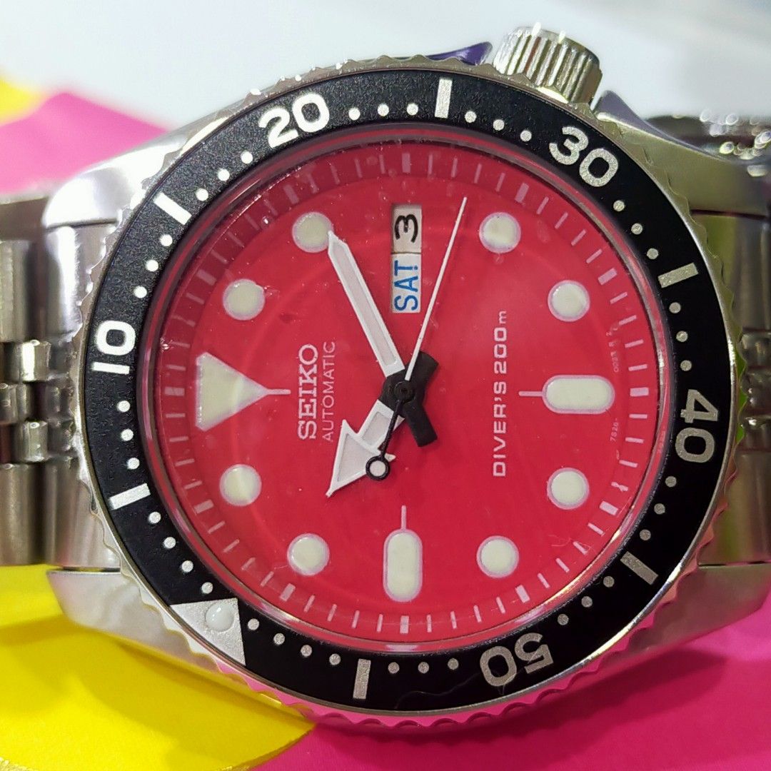 Seiko diver dial top