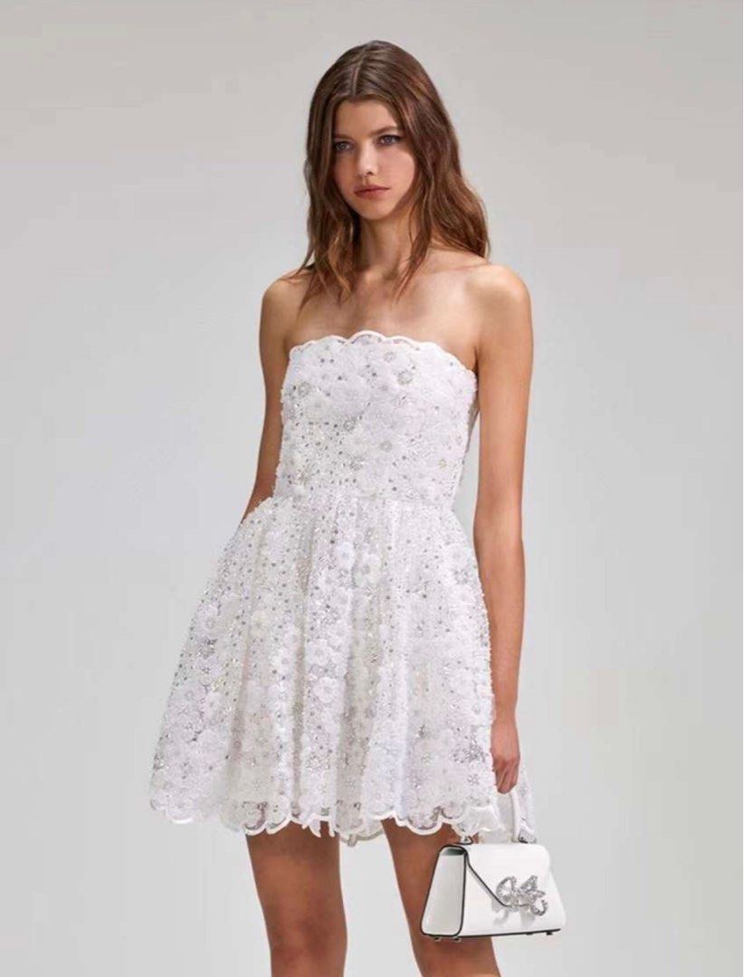 Self portrait strapless dress top