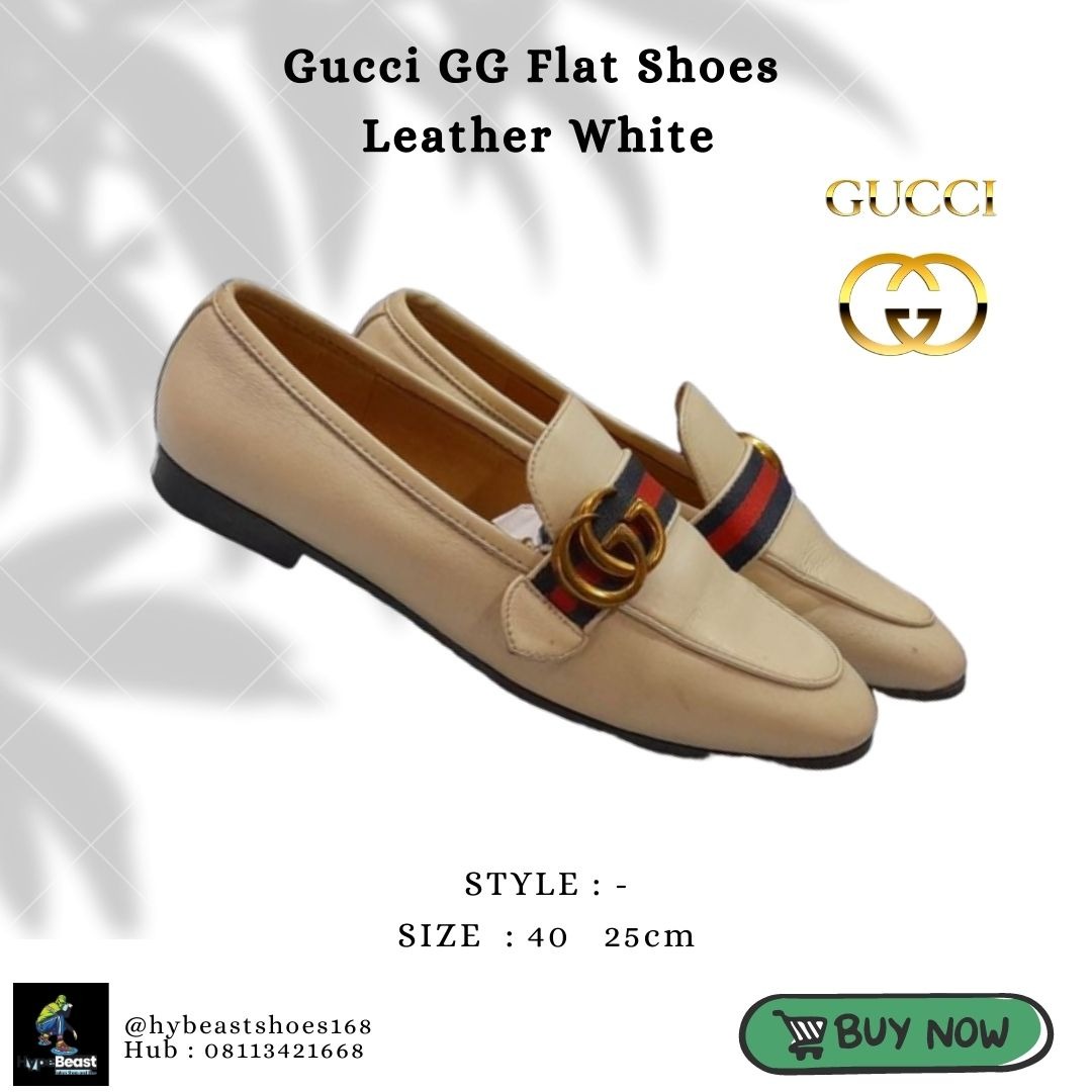 Sepatu flat gucci sales