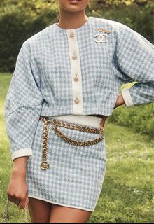 SISTER JANE aquamarine tweed jacket