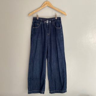 Soft Denim pants Garterized pants wide leg for Women Preloved