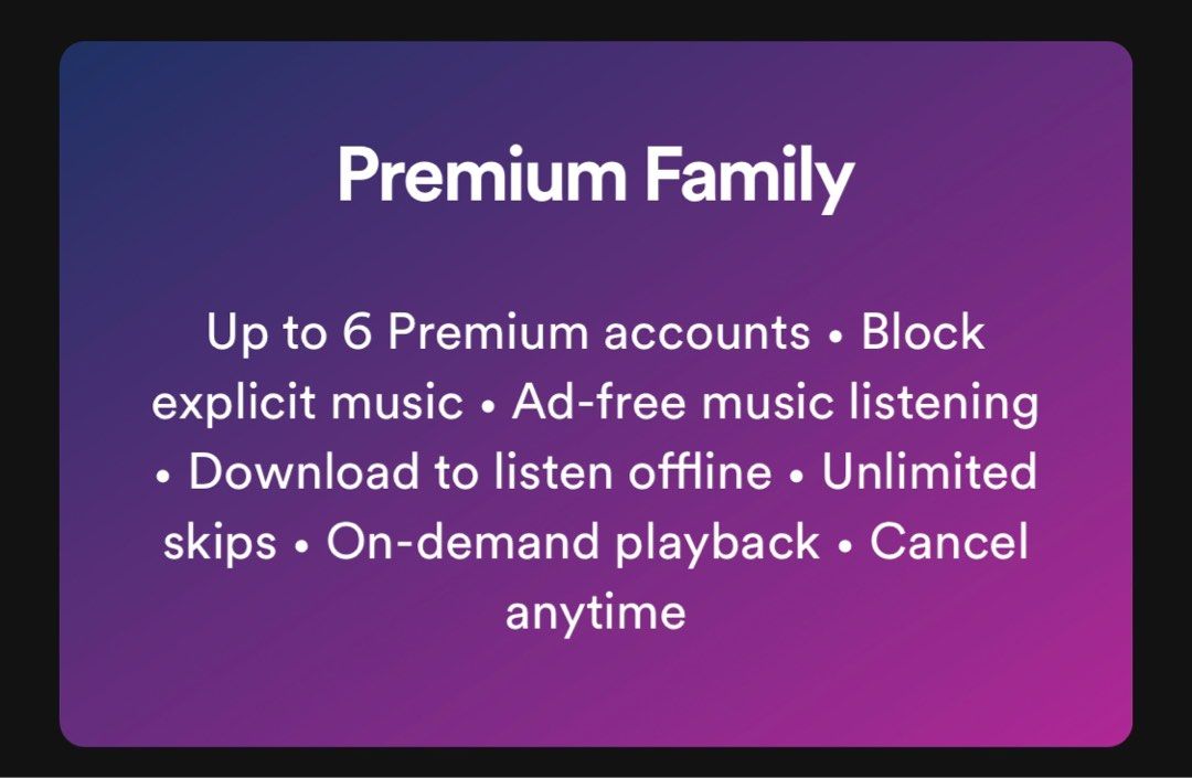 Spotify Family Everything Else Others On Carousell spotify-family-everything-else-others-on-carousell