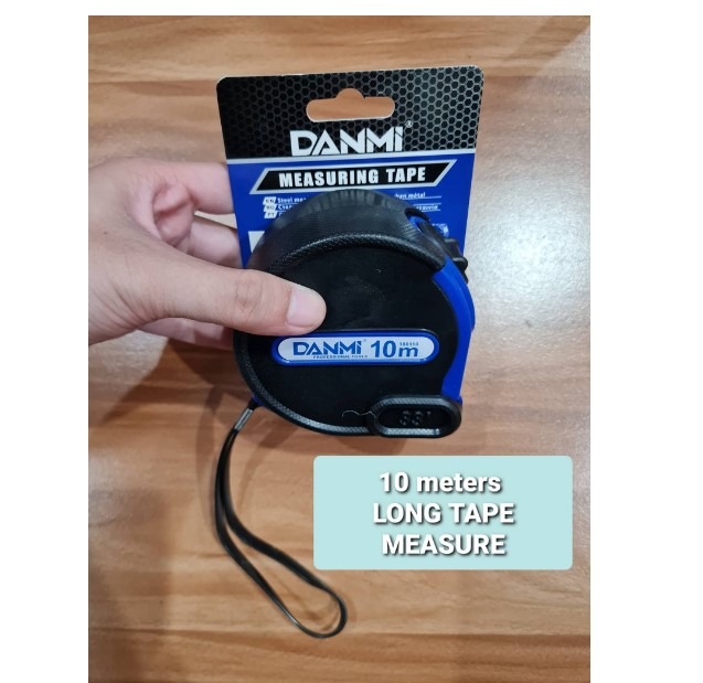 Steel Tape Measure 10 Meters Metro Long Rubberized Cover Big Number