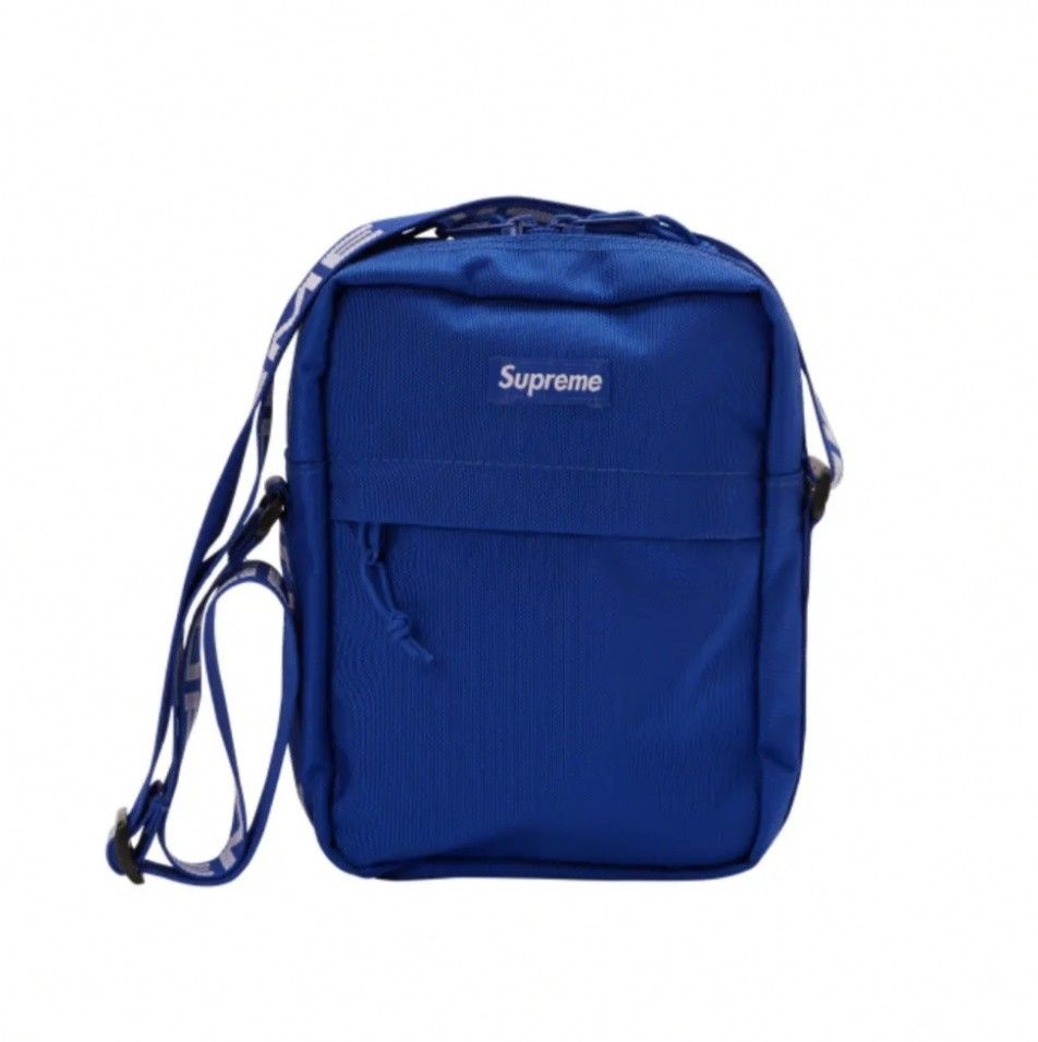 SUPREME SS18 Blue Crossbody Bag Counterfeit