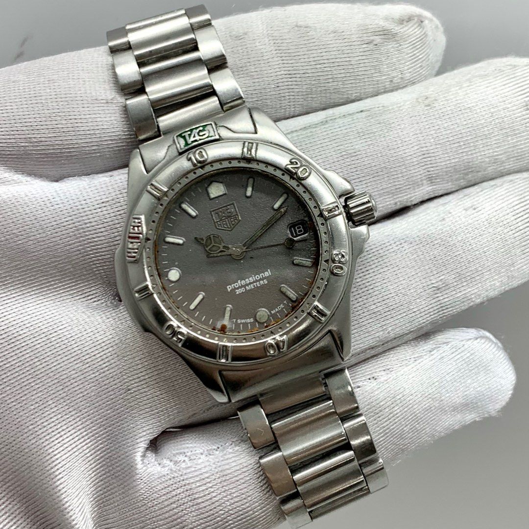TAG HEUER 4000 999.213A SILVER STAINLESS STEEL QZ AUTOMATIC WOMENS WATCH ONLY 237012170