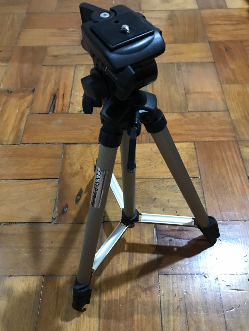 Tanner TR-303 camera tripod (Category: Tripods & Monopods) located in Las Pinas. Submitted by reneemsmla (Listing ID 1227669912, Image 1). Description: RFS: Decluttering •not used for a long time •like new condition •no flaws just minimal signs of usage •still in pristine condition •no other flaws unless stated .