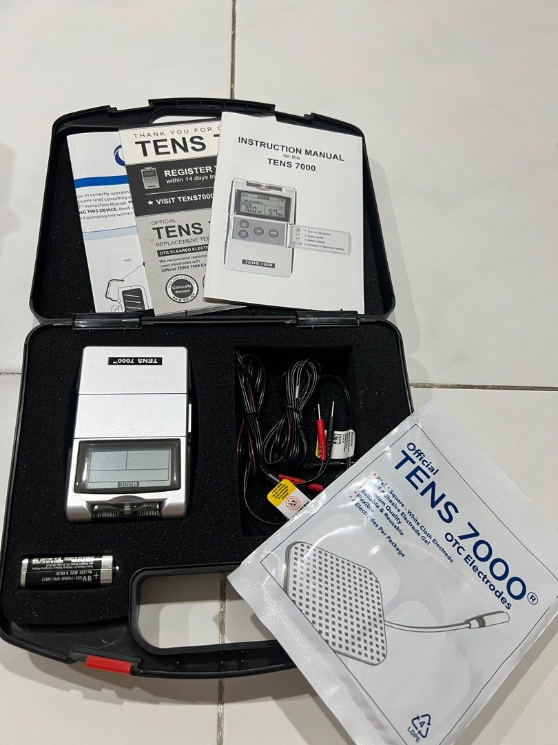 TENS 7000 RECHARGEABLE TENS UNIT MUSCLE STIMULATOR AND PAIN RELIEF