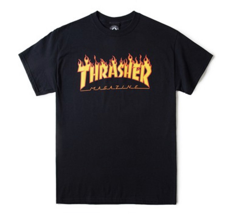 Thrasher graphic tee-yes trades, Women's Fashion, Tops, Shirts on Carousell