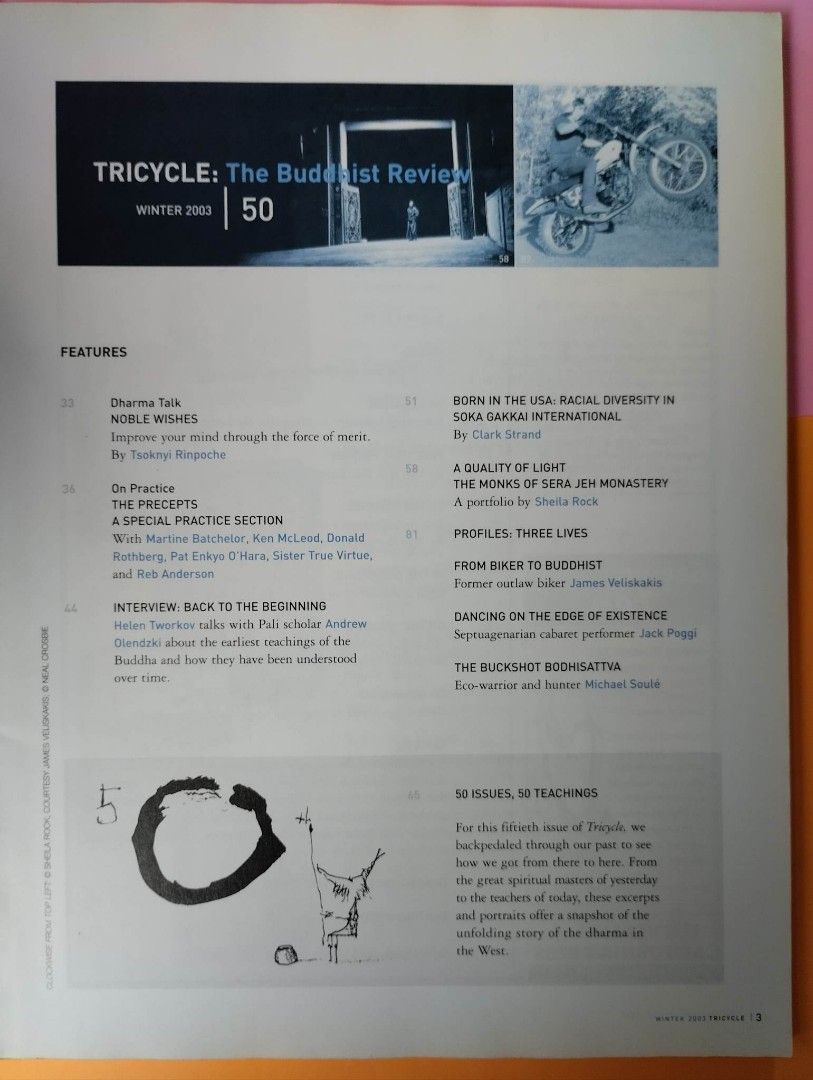 Tricycle ( The Buddhist View ) Magazine , vol . XIII No. 2 Winter 2003