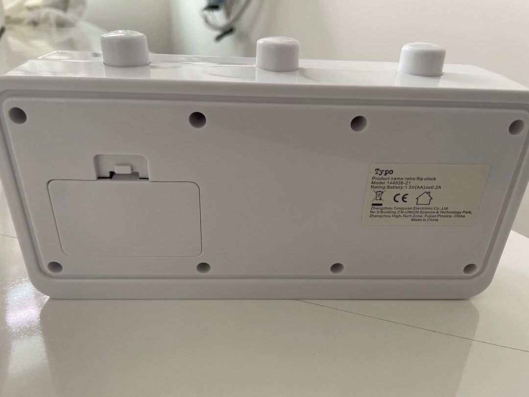 Typo retro flip clock, Furniture & Home Living, Home Decor, Clocks on