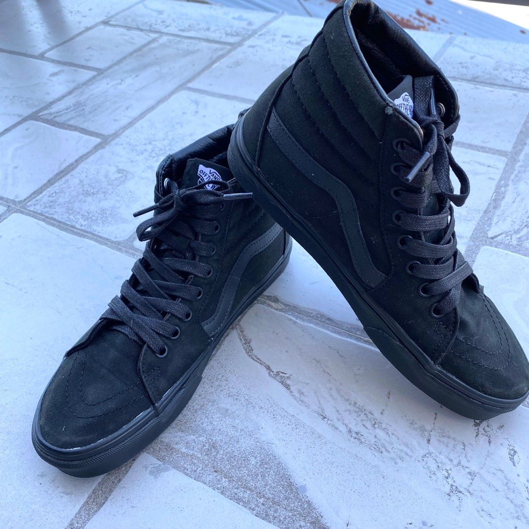 Original Vans Sk8 Hi Black Suede 2019 Men s Fashion Footwear
