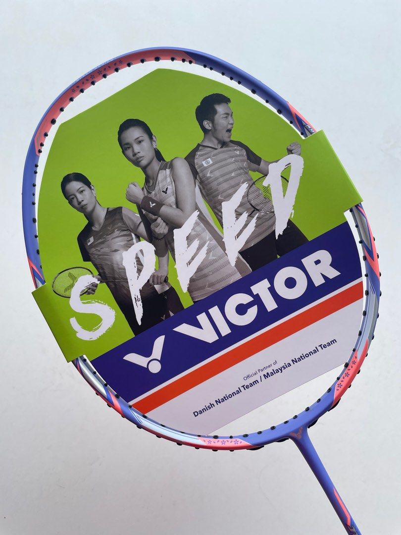Victor Jetspeed S 12F Badminton Racket Racquet, Sports Equipment, Sports   Games, Racket  Ball Sports on Carousell