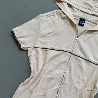 Vintage y2k short sleeve hoodie top