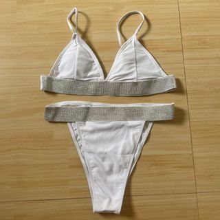 White Triangle Two Piece Bikini