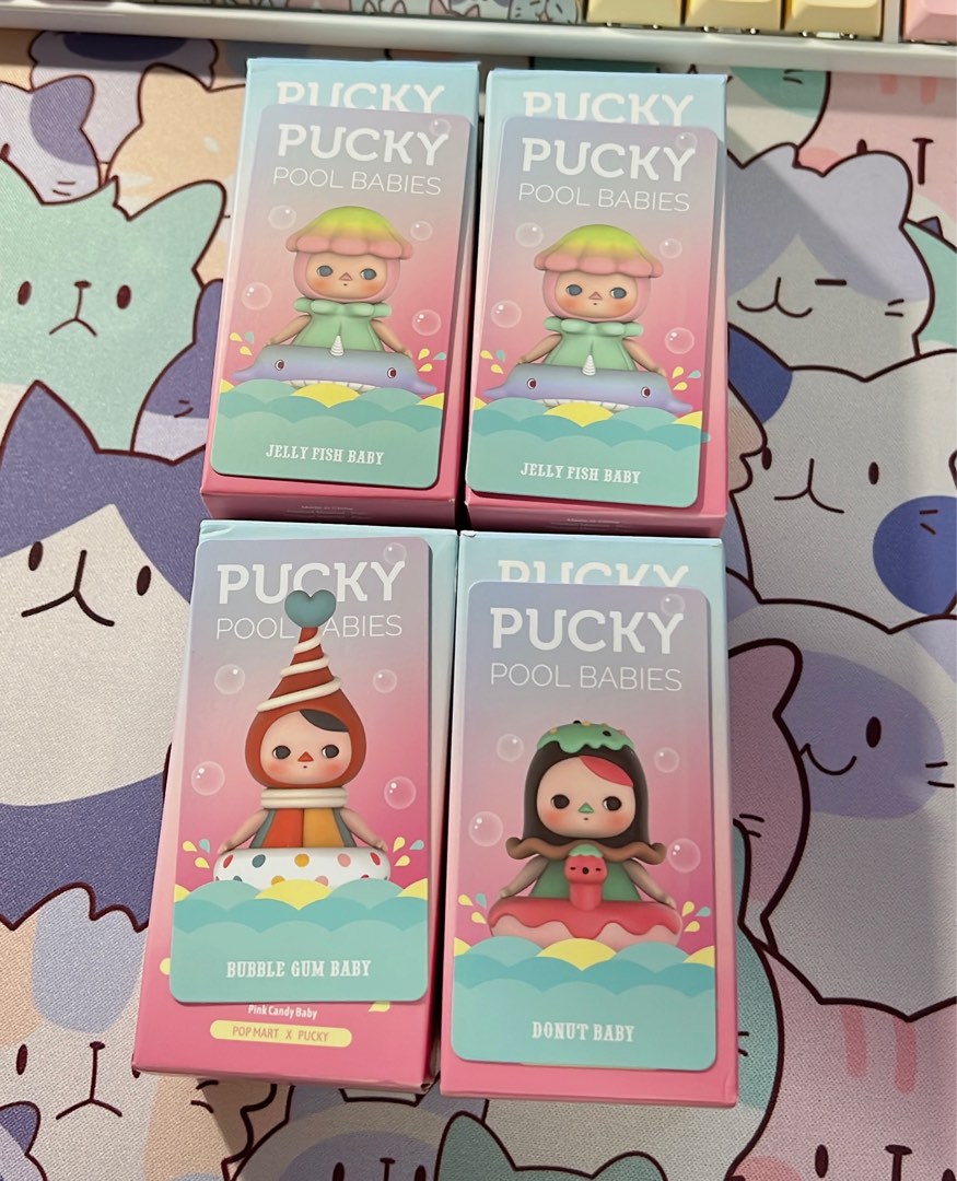 WTS WTT Popmart pucky pool babies jelly fish bubble gum donut baby ...