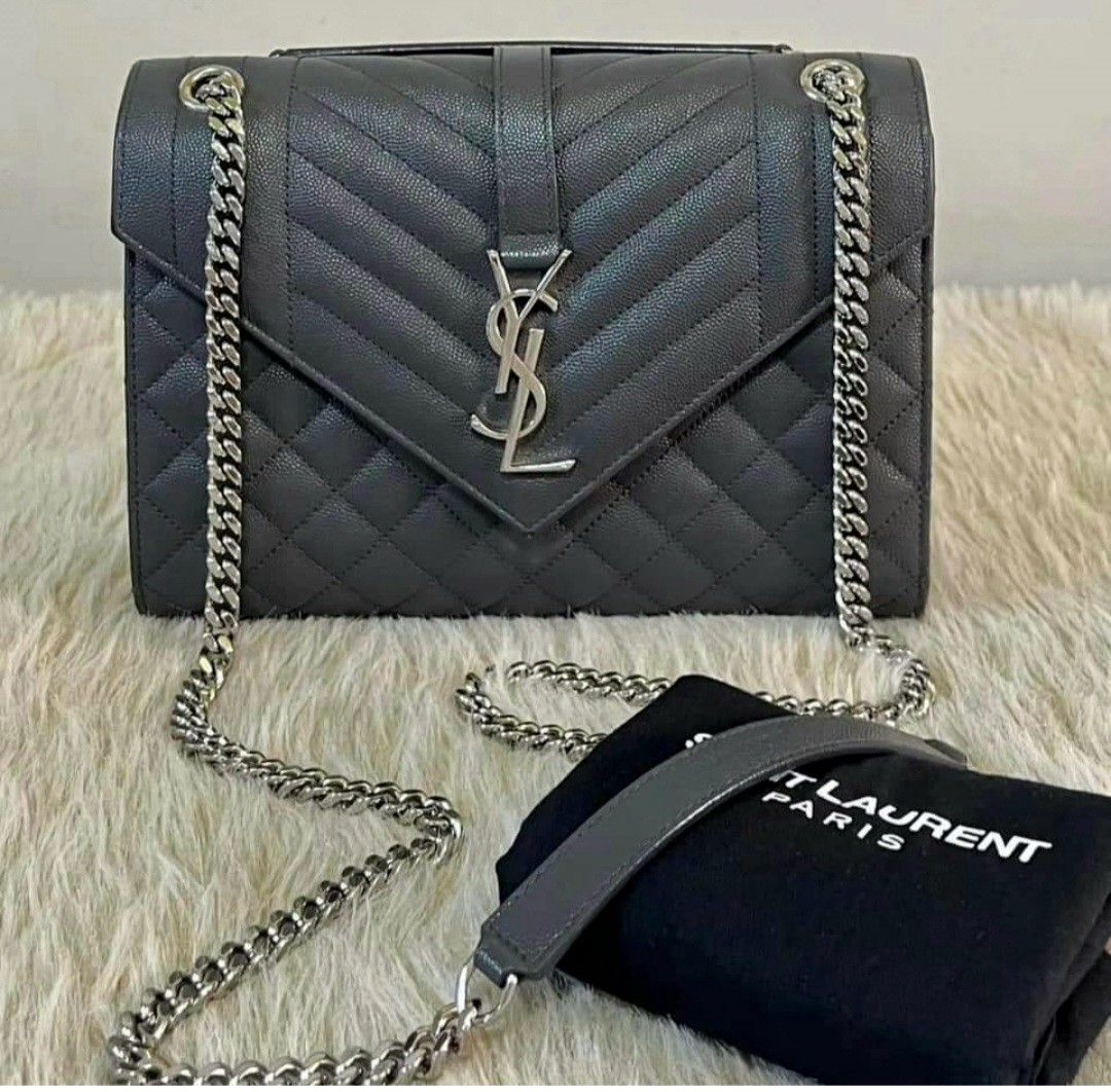 YSL Envelope Chain Medium, Women's Fashion, Bags & Wallets, Shoulder