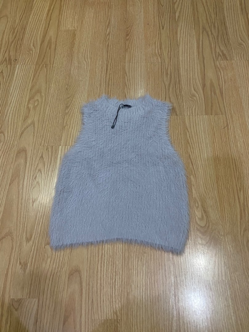 ZARA Fuzzy Soft Top on Carousell