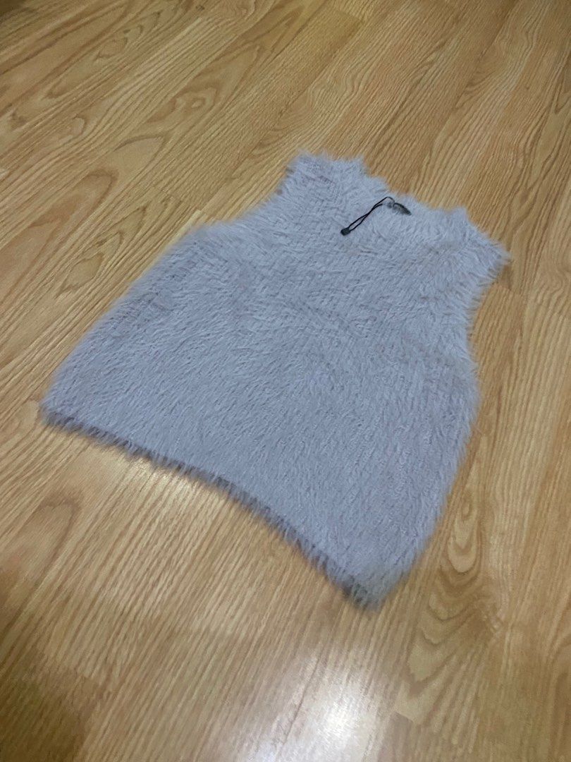 ZARA Fuzzy Soft Top on Carousell