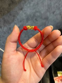 18k piyao gold for kids .10grams adjustable