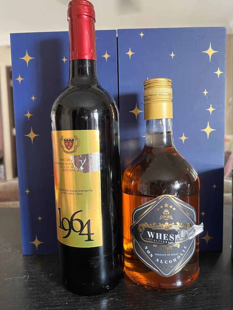 1964 Red wine 11 + Wheske non alcoholic, Food & Drinks, Alcoholic