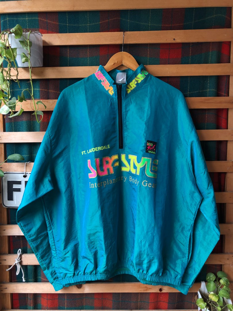 Surf style discount iridescent windbreaker