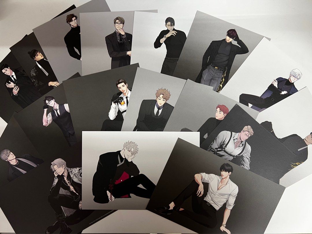 2022 Lezhin Black Tiger Is Coming Calendar Postcard Set Split