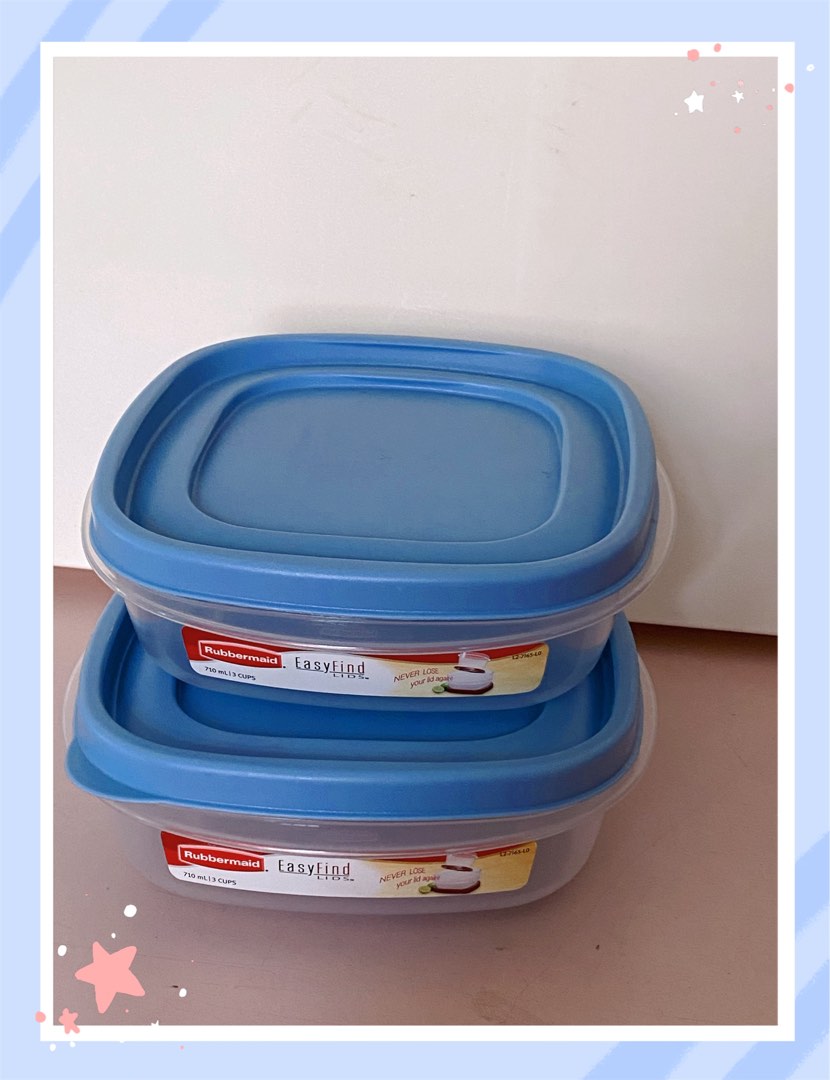 Rubbermaid Easy Find Lids Container, 710 Milliliter