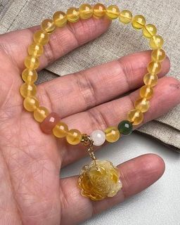蜜蠟小花手鍊（小花6mm）