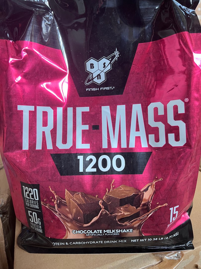 7/2023 BSN True Mass Gainer 10lbs , Health & Nutrition, Health