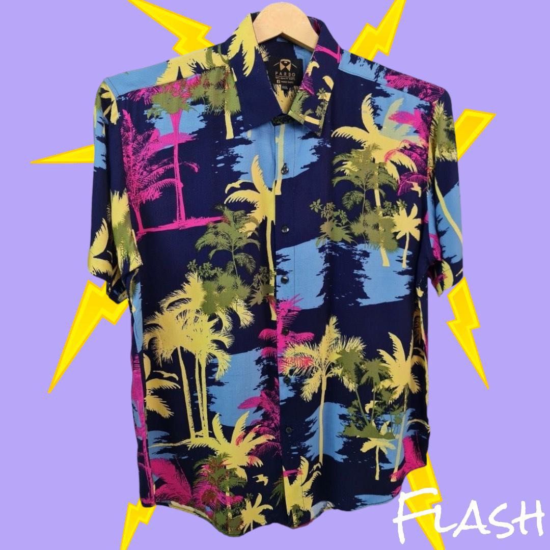 泰國花恤衫Thailand hawaiian shirt, 男裝, 上身及套裝, T-shirt、恤衫