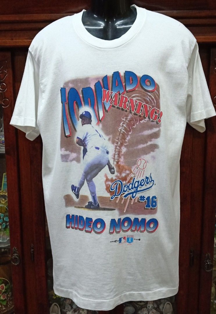 Vintage 90s Hideo Nomo MLB LA Dodgers Shirt, Men's Fashion, Tops & Sets,  Tshirts & Polo Shirts on Carousell