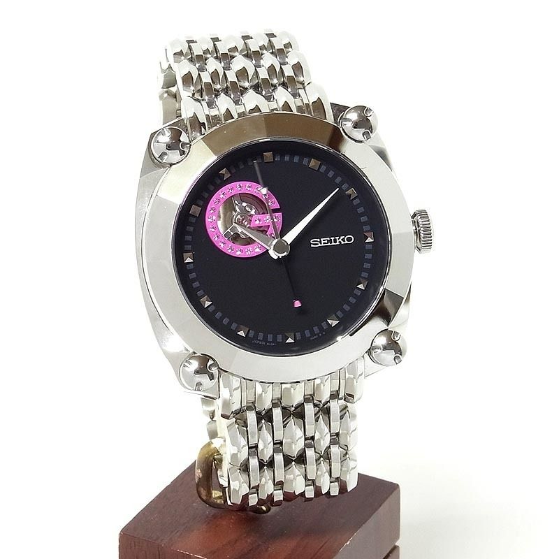 精工SEIKO Galante 機械表SBLL009 黑色手錶男士, 名牌, 手錶- Carousell