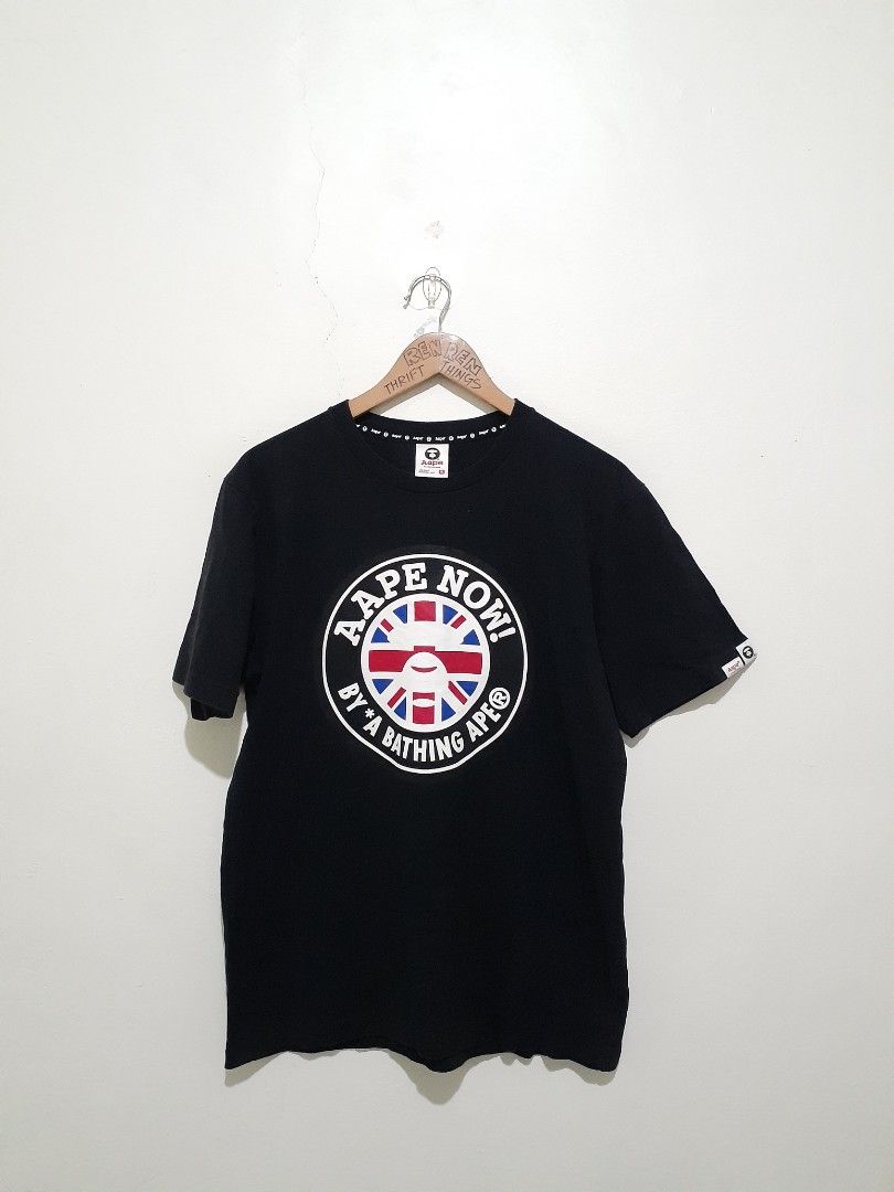 AAPE By A Bathing Ape UK Flag (Category: Tshirts & Polo Shirts ) located in Candaba. Submitted by ThrifthingsPH02 (Listing ID 1227782722, Image 1). Description: Selling AAPE By A Bathing Ape UK Flag Size Meduim 21"Width armpit to armpit 27"Length top to bottom Excellent condition Php 1350 plus sf only Pampanga Location Can do shipping PM for serious buyer Can send more photos upon request.