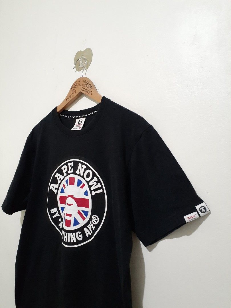 AAPE By A Bathing Ape UK Flag (Category: Tshirts & Polo Shirts ) located in Candaba. Submitted by ThrifthingsPH02 (Listing ID 1227782722, Image 2). Description: Selling AAPE By A Bathing Ape UK Flag Size Meduim 21"Width armpit to armpit 27"Length top to bottom Excellent condition Php 1350 plus sf only Pampanga Location Can do shipping PM for serious buyer Can send more photos upon request.