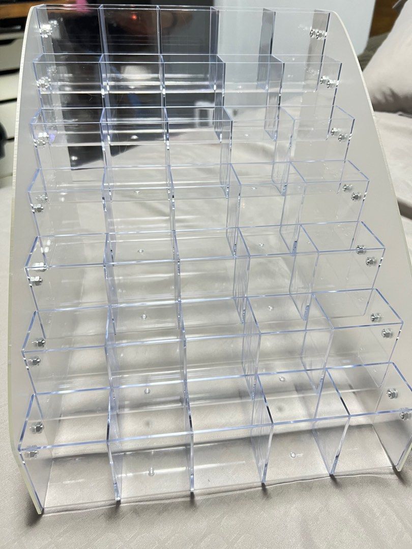 Acrylic Pen Holder Stationery Display Rack Organiser 25 Storage or