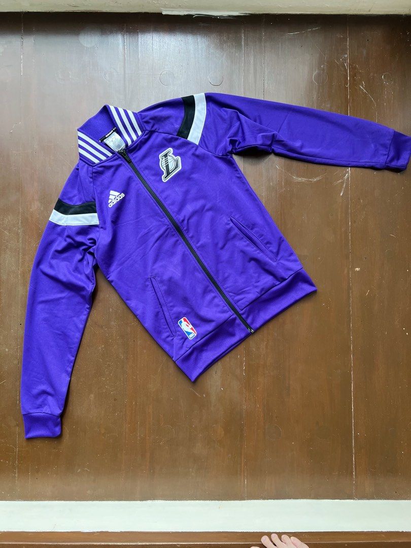 Adidas lakers outlet warm up jacket